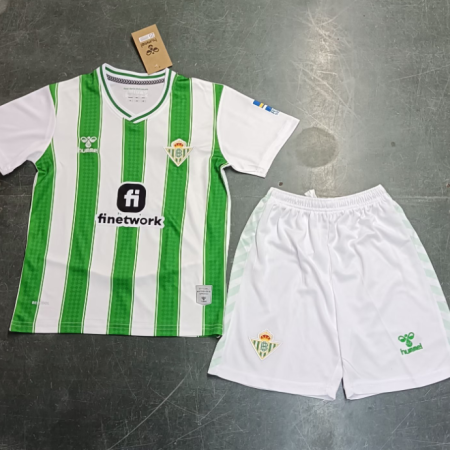 23/24 Real Betis Home Football Shirt Kids Size Suit