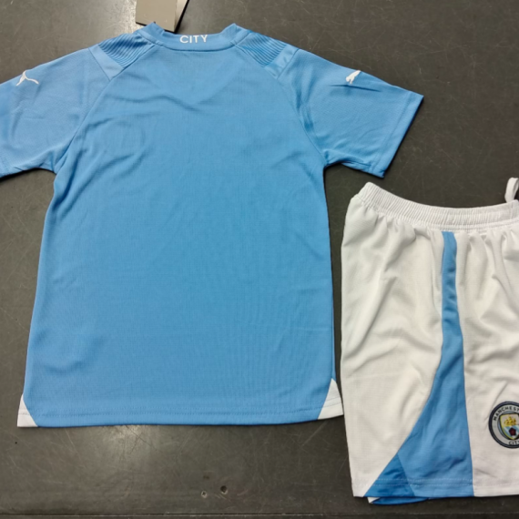 23/24 Manchester City Authentic Home Football Jersey Kids Size Suit