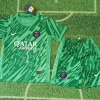 24/25 Paris Saint-Germain Green Goalkeeper Football Shirt Kids Size Suit