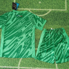 24/25 Paris Saint-Germain Green Goalkeeper Football Shirt Kids Size Suit