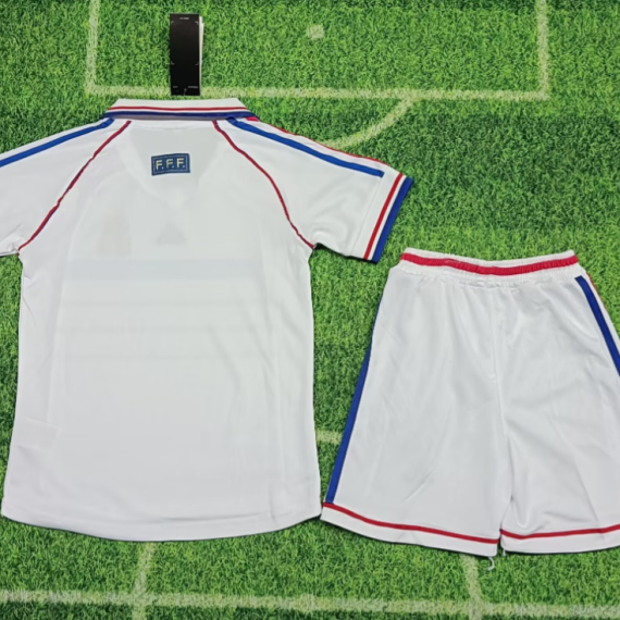 1998 Retro France Away Football Shirt Kids Size Suit