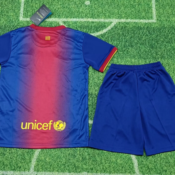 12/13 Retro Barcelona Home Football Shirt Kids Size Suit