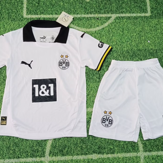24/25 Borussia Dortmund Third Away Football Shirt Kids Size Suit