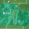 24/25 Liverpool Green Goalkeeper Football Shirt Kids Size Suit