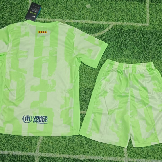 24/25 Barcelona Third Away Football Shirt Kids Size Suit(New sponsor)
