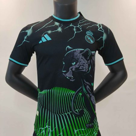 24/25 Real Madrid Blue Leopard Special Edition Football Shirt