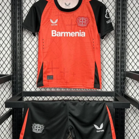 24/25 Bayer Leverkusen Home Football Shirt Kids Size Suit