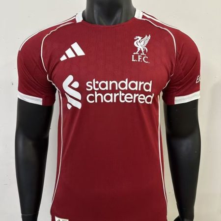 25/26 Player Version Liverpool Home Football Shirt