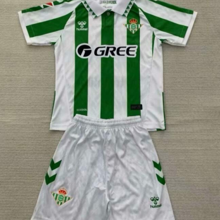 24/25 Real Betis Home Football Shirt Kids Size Suit