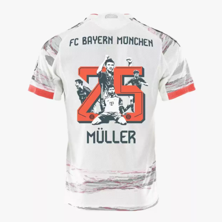 25/26 Bayern Munich #25 Muller Away Jersey