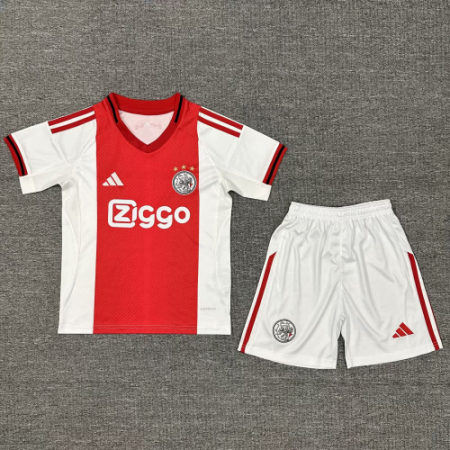 25/26 AJAX Home Football Shirt Kids Size Suit