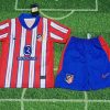 2023/2024 Atletico Madrid Home Soccer Jersey Kids Size Suit