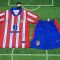 2023/2024 Atletico Madrid Home Soccer Jersey Kids Size Suit