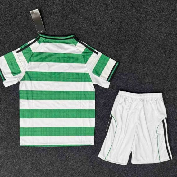 25/26 Celtic Home Football Shirt Kids Size Suit (Advertise)