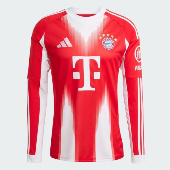 25/26 Long Sleeve Bayern Munich Home Football Shirt