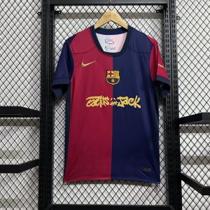 24/25 Barcelona Home Scott co-branded Advertisement Football Shirt