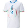 2022 Federico Chiesa #14 Italy Away Jersey