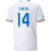 2022 Federico Chiesa #14 Italy Away Jersey