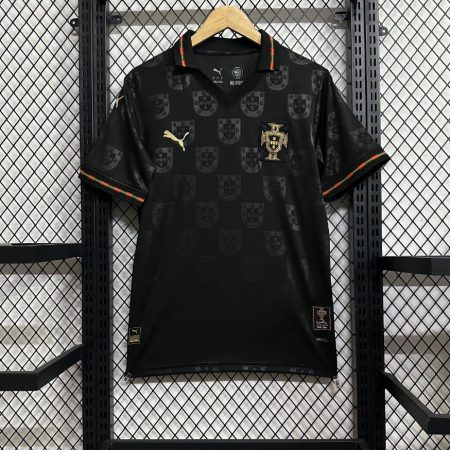 26/27 Portugal Black Panthers With Foot Logo Football Shirt