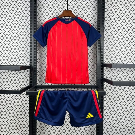 2026 Spain Home Football Shirt Kids Size Suit