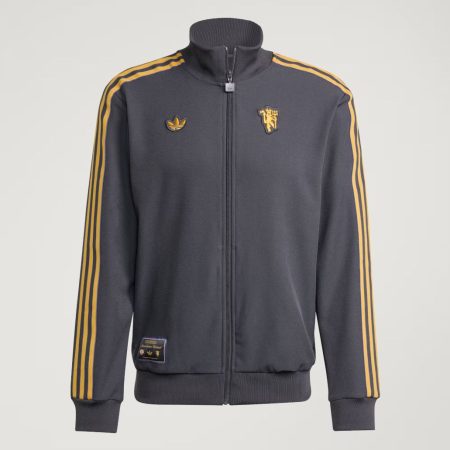 Manchester United Gray Terrace Icons Full-Zip Track Jacket