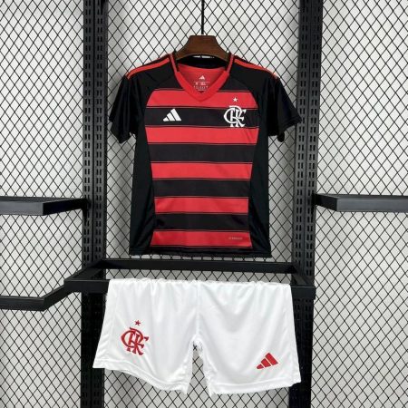 25/26 Flamengo Home Jersey Kids Size Suit