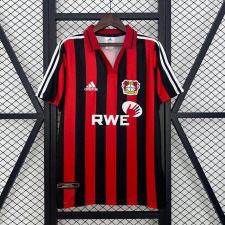 01/02 Retro Bayer Leverkusen Home Football Jersey