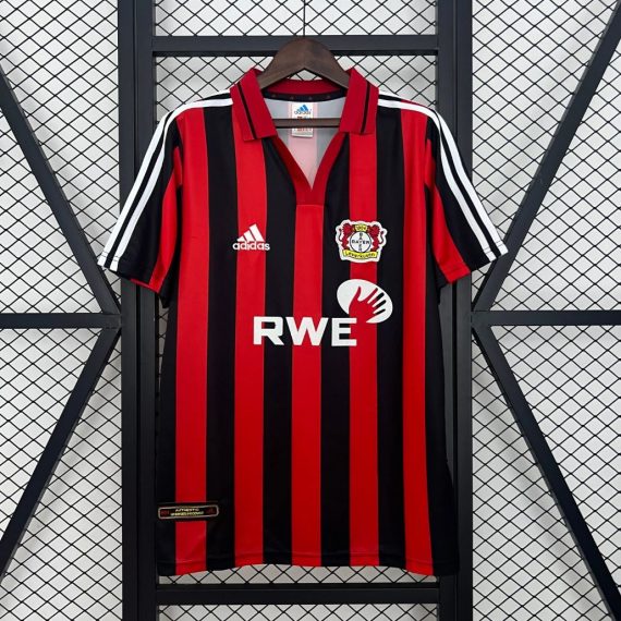 01/02 Retro Bayer Leverkusen Home Football Jersey