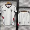 26/27 England Home Football Shirt Kids Size Suit (White Shorts)