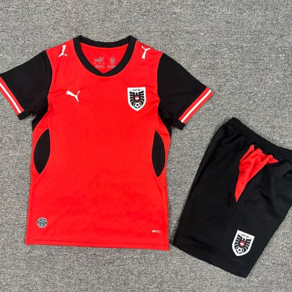 26/27 Austria Home Football Shirt Kids Size Suit