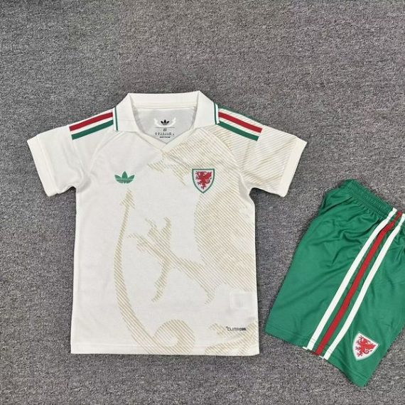 26/27 Wales Away Football Shirt Kids Size Suit