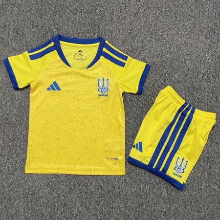 26/27 Ukraine Home Football Shirt Kids Size Suit