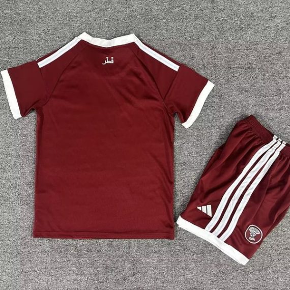 26/27 Qatar Home Football Shirt Kids Size Suit