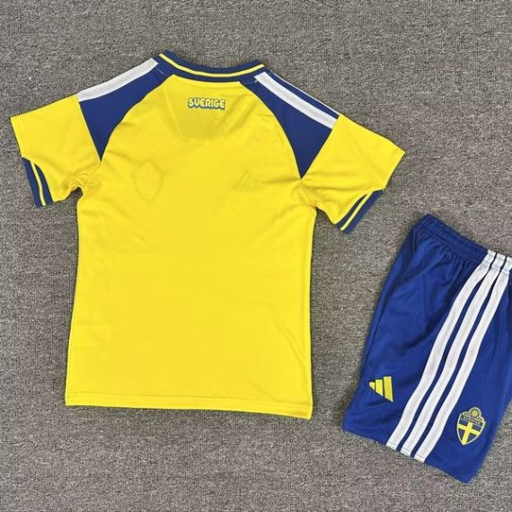 26/27 Sweden Home Football Shirt Kids Size Suit