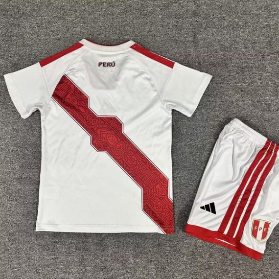 26/27 Peru Home Football Shirt Kids Size Suit