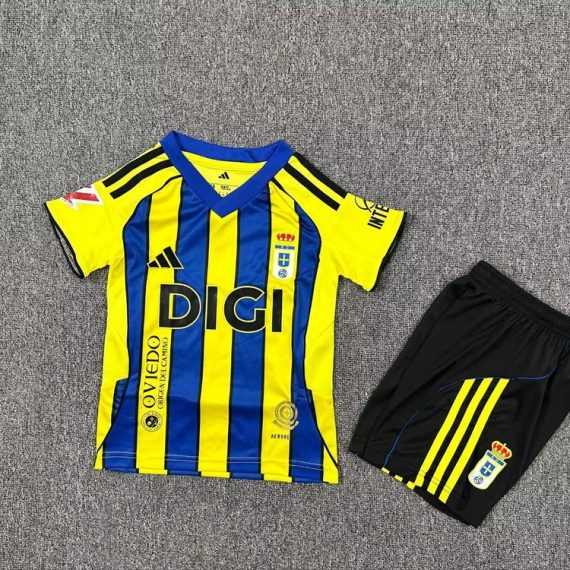 25/26 Real Oviedo Away Football Shirt Kids Size Suit