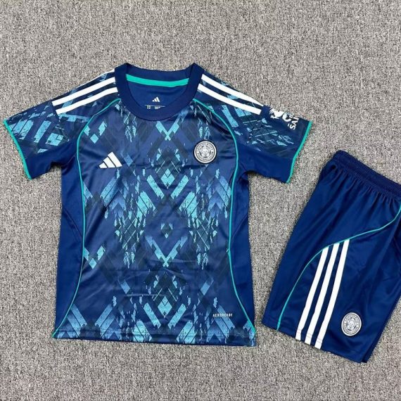 25/26 Leicester City Away Football Shirt Kids Size Suit