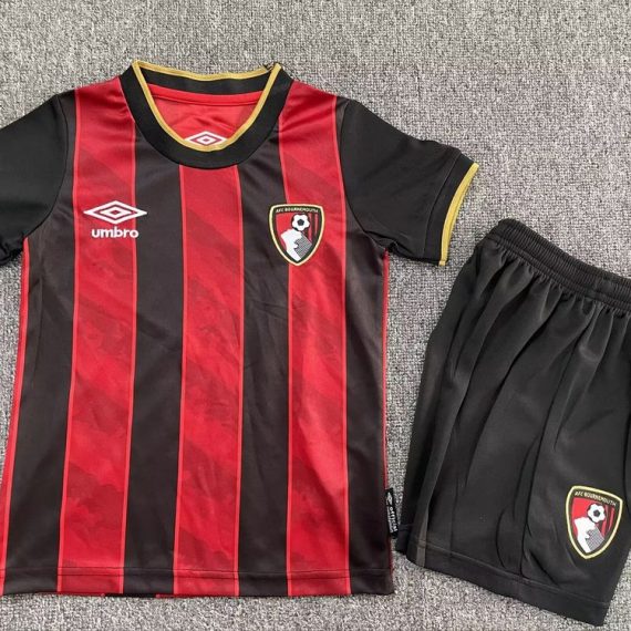 25/26 Bournemouth Home Football Shirt Kids Size Suit
