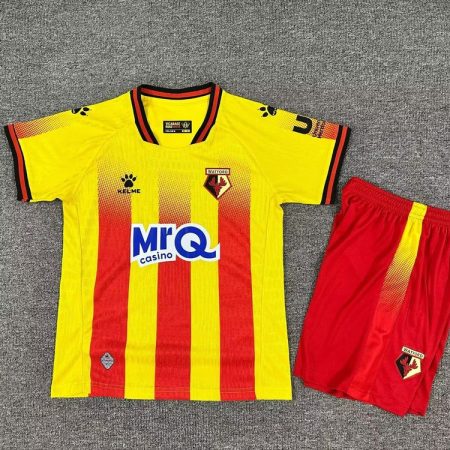 25/26 Watford Home Football Shirt Kids Size Suit