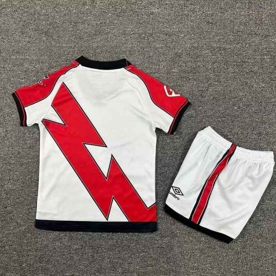 25/26 Rayo Vallecano Home Football Shirt Kids Size Suit