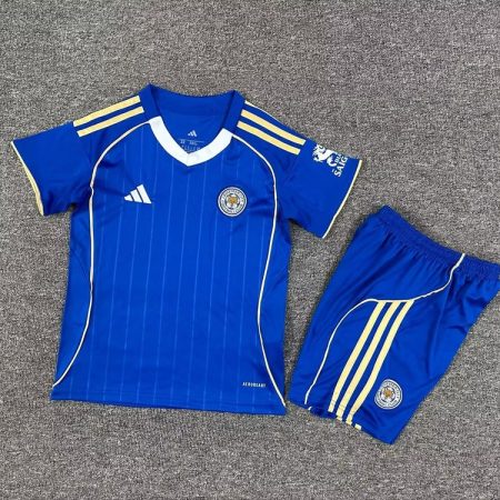 25/26 Leicester City Home Football Shirt Kids Size Suit