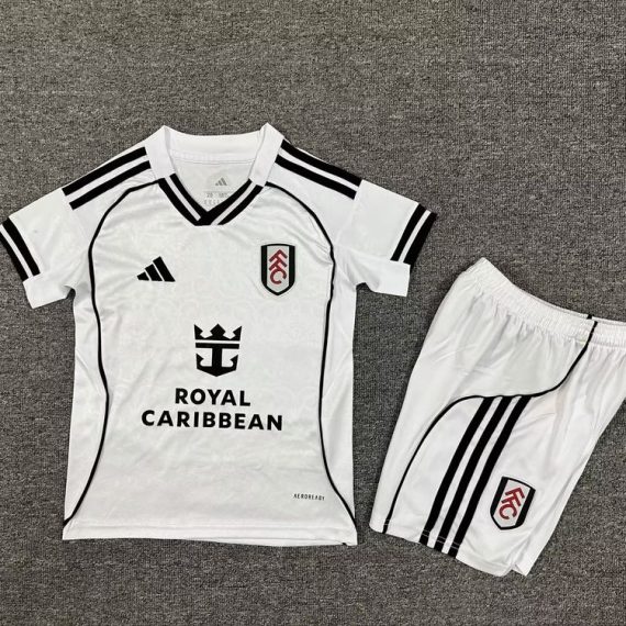 25/26 Fulham Home Football Shirt Kids Size Suit