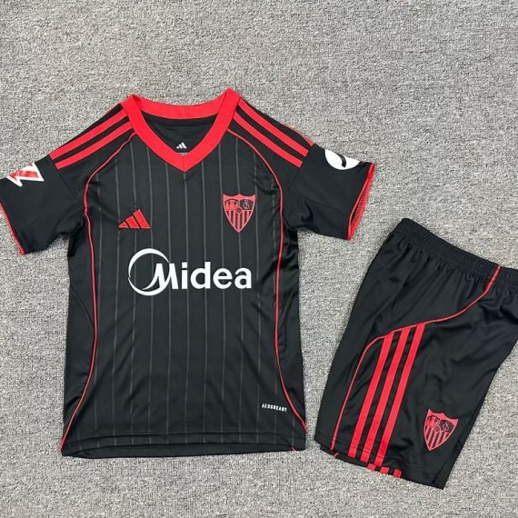 25/26 Sevilla Second Away Football Shirt Kids Size Suit