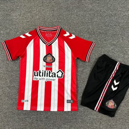 25/26 Sunderland Home Football Shirt Kids Size Suit