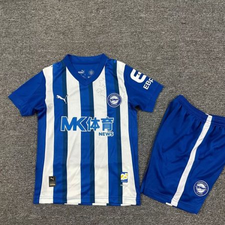 25/26 Deportivo Alaves Home Football Shirt Kids Size Suit