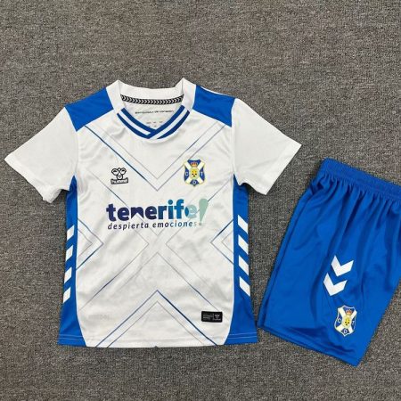 25/26 Tenerife Home Football Shirt Kids Size Suit