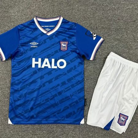 25/26 Ipswich Town Home Football Shirt Kids Size Suit