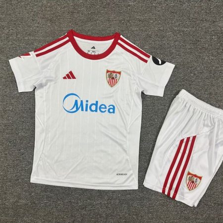 25/26 Sevilla Home Football Shirt Kids Size Suit