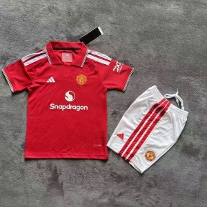 26/27 Manchester United Home Football Shirt Kids Size Suit