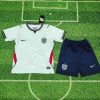 26/27 England Home Football Shirt Kids Size Suit (Blue Shorts)